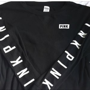 Black and white cropped pink thermo